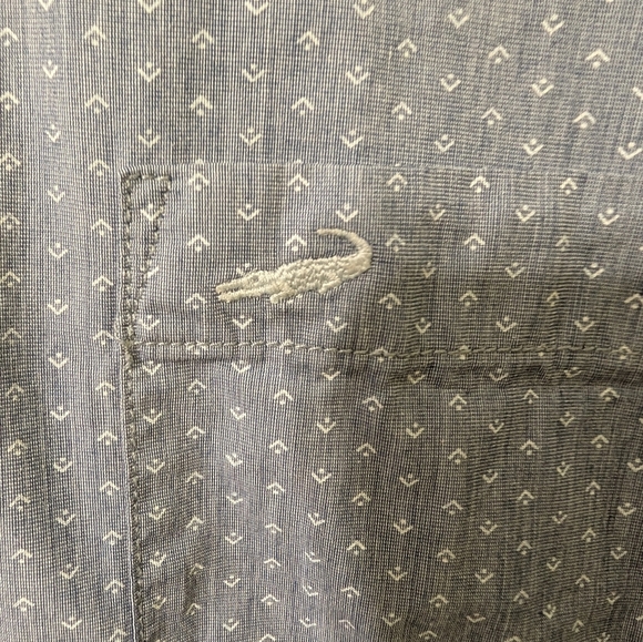 Crocodile Light Blue Casual Button Down Shirt Slim Fit - Picture 4 of 4